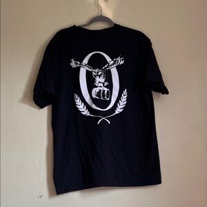 Comfort Colors Black Tee with White Graphic